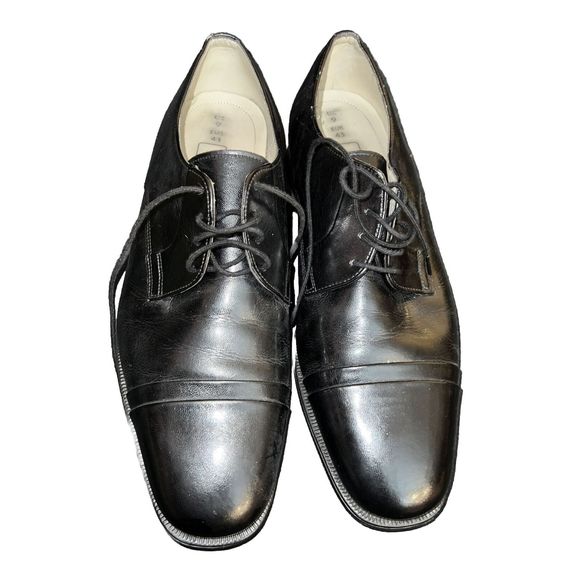 Classic Mens St Michael Marks Spencer Black Leather Oxford